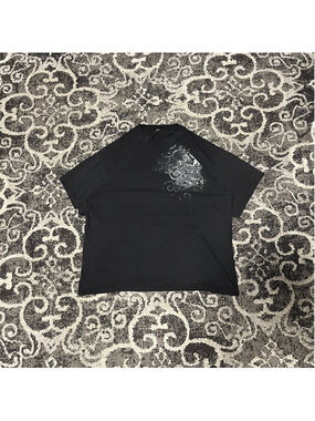 Men's Unbranded Black & White Graphic Short Sleeve Tee XL